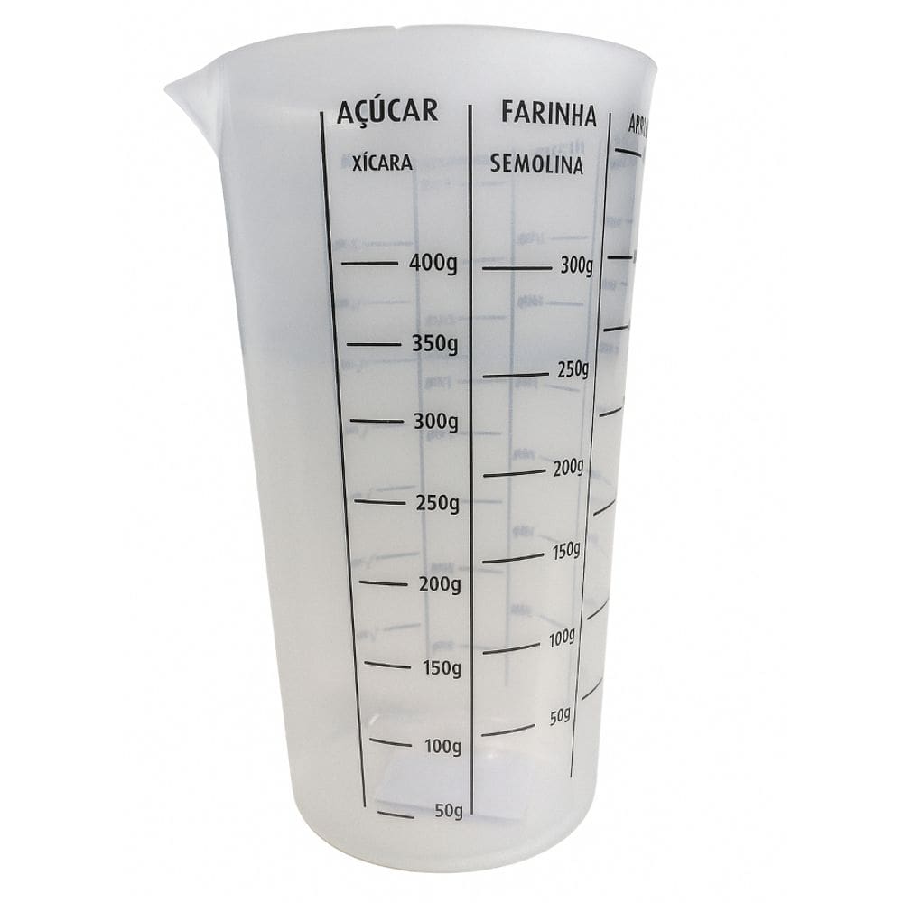 Copo Medidor Graduado 500ml Com Bico Dosador Plástico Cozinha