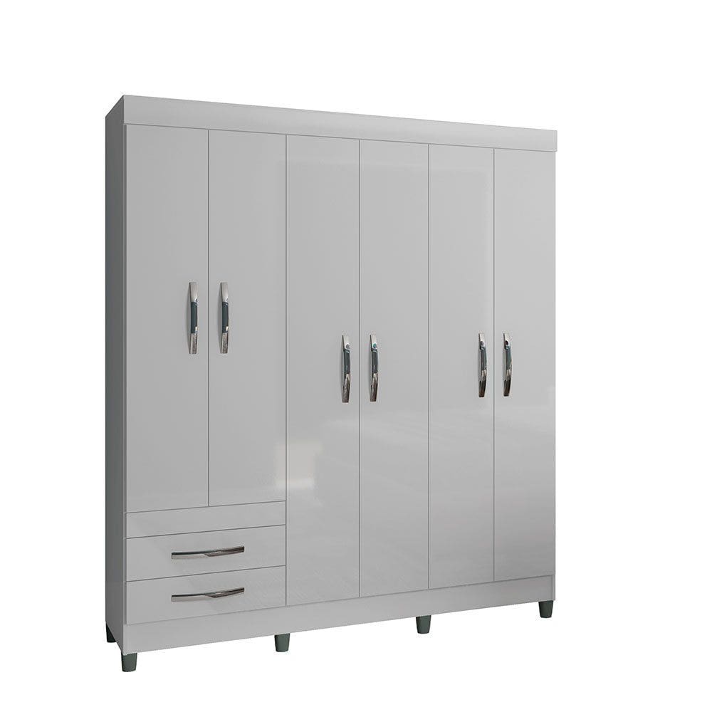 Roupeiro Casal 6 Portas 2 Gavetas Recife