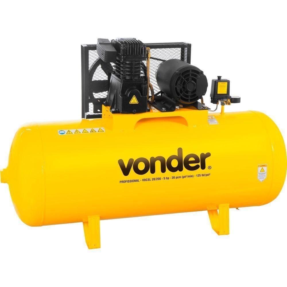 Compressor De Ar Vdcsl 20-200 Trifásico 220V -380 V Vonder