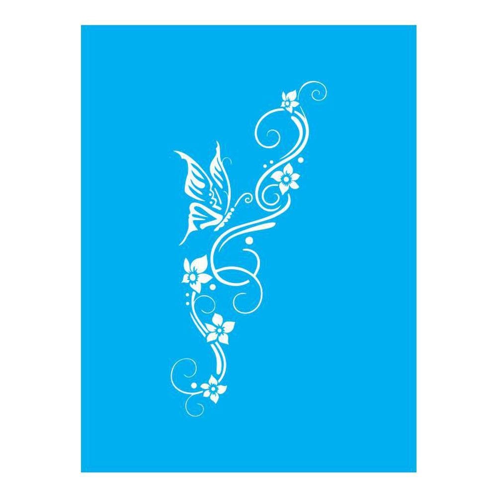 Stencil Tamako Floral - 15X20Cm - Ref A2612