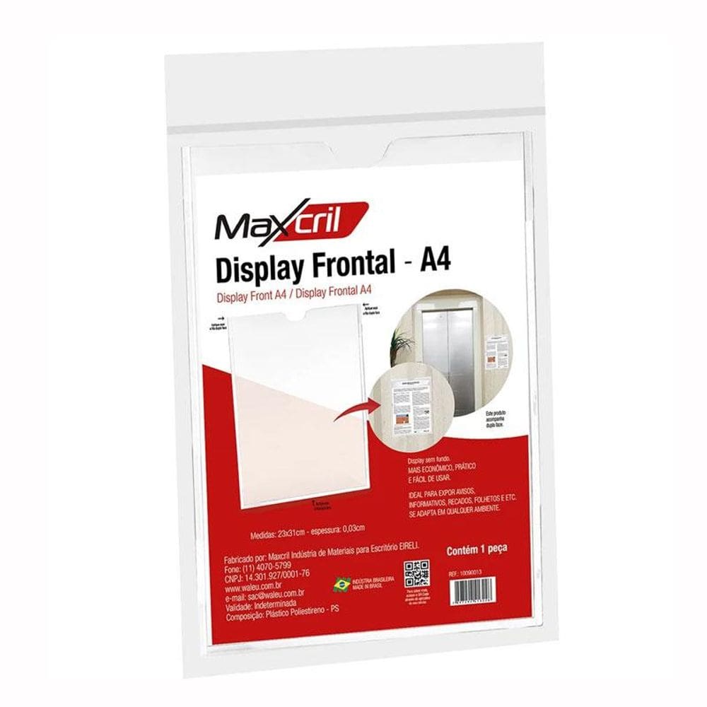 Quadro de aviso A4 Office frontal 10090013 - Waleu