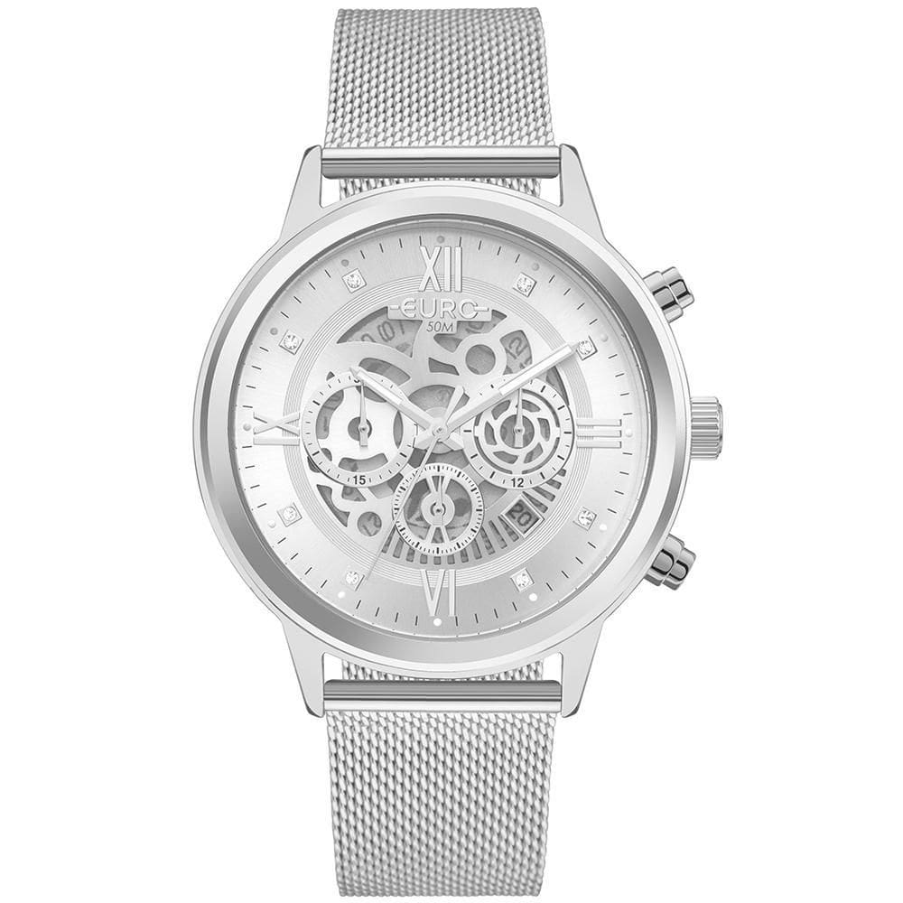 Relógio Euro Feminino Delux Prata - EUJS25AL/4K