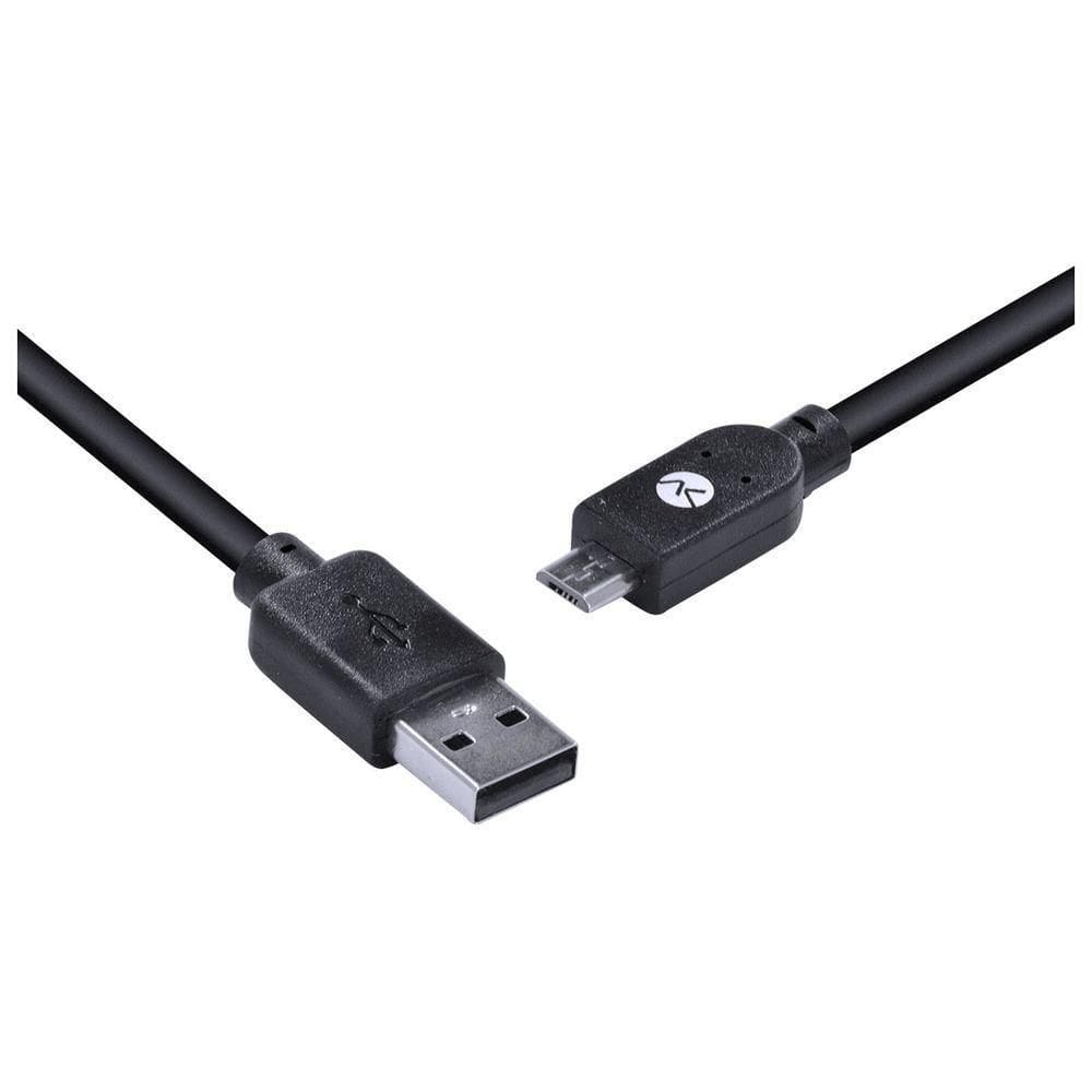 Cabo Usb X Micro Usb B 2.0 5 Pinos 1 Metro Preto - Musb-1