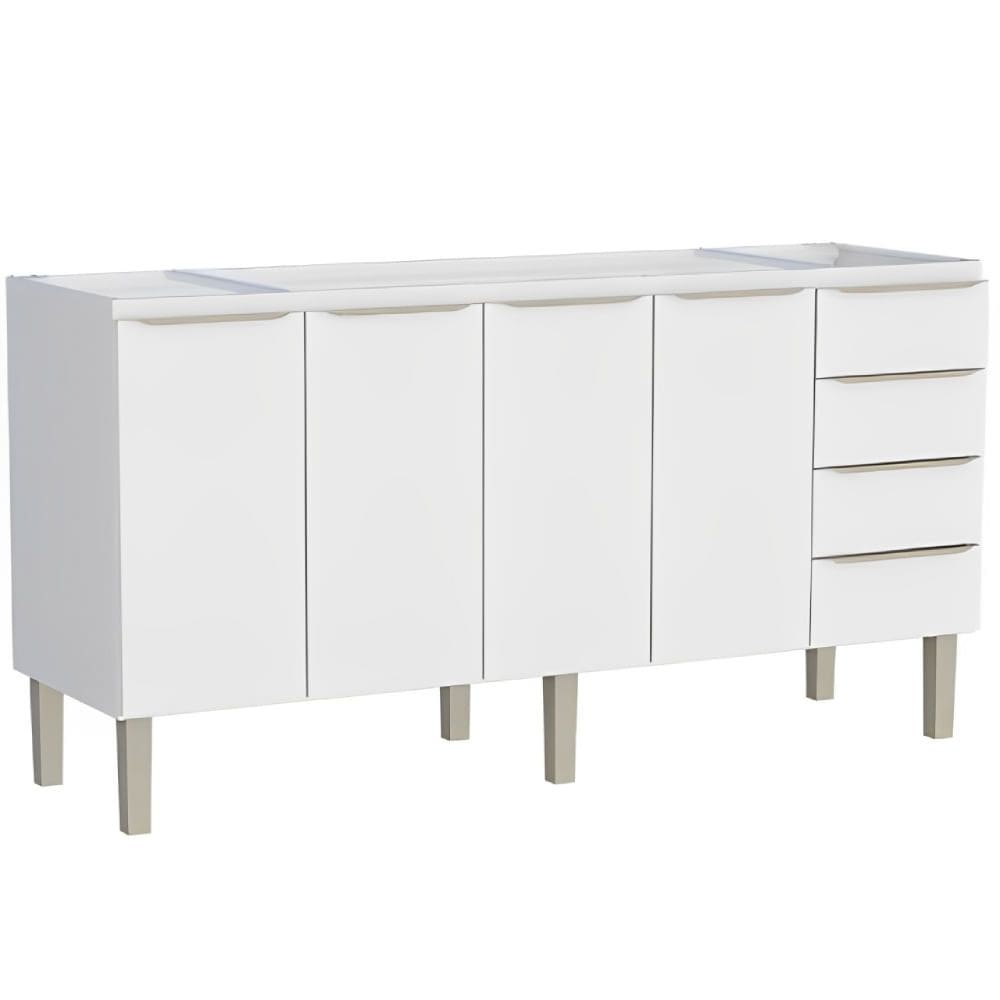 Gabinete para Cozinha Aço Flora 1,74m Branco para Pia de 1,80m - P103013 - COZIMAX