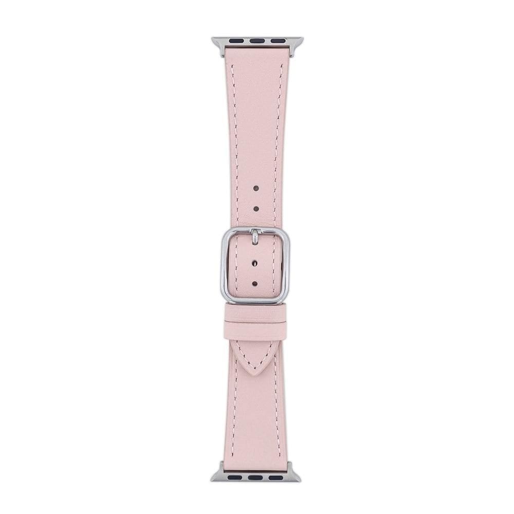 Pulseira Apple Watch 38/40/41 mm, Couro Rosa, Originais iPlace