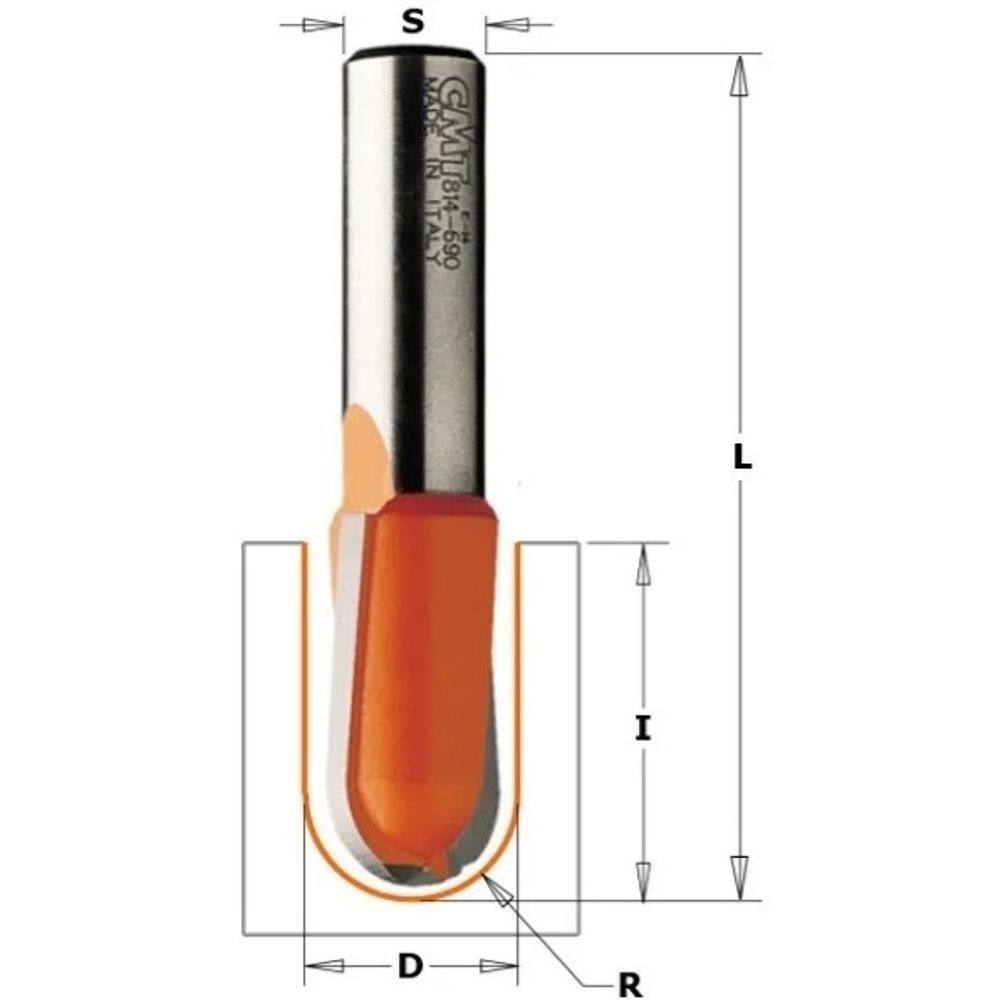 Fresa De Widea Para Canto Redondo 9,5mm Cmt - 71409511