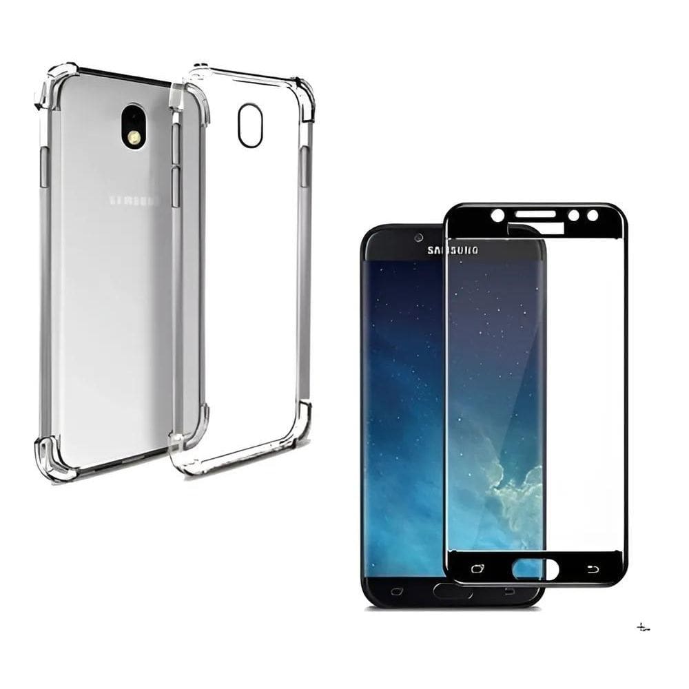 2X Kit Capa Capinha Case Para Galaxy J7 Pro + Pelicula 3D