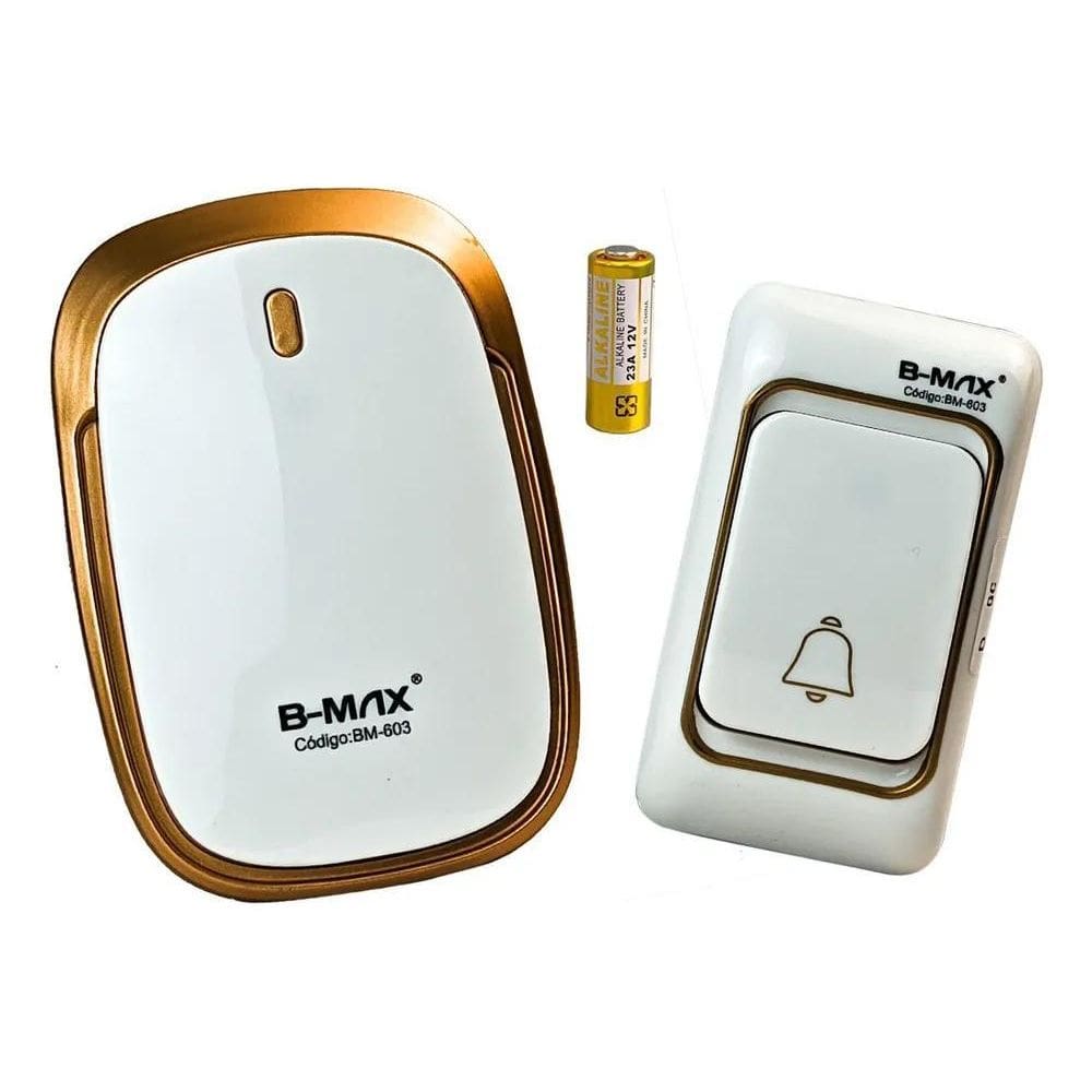 2X Campainha Sem Fio Residencial Wireless Resistente A Agu