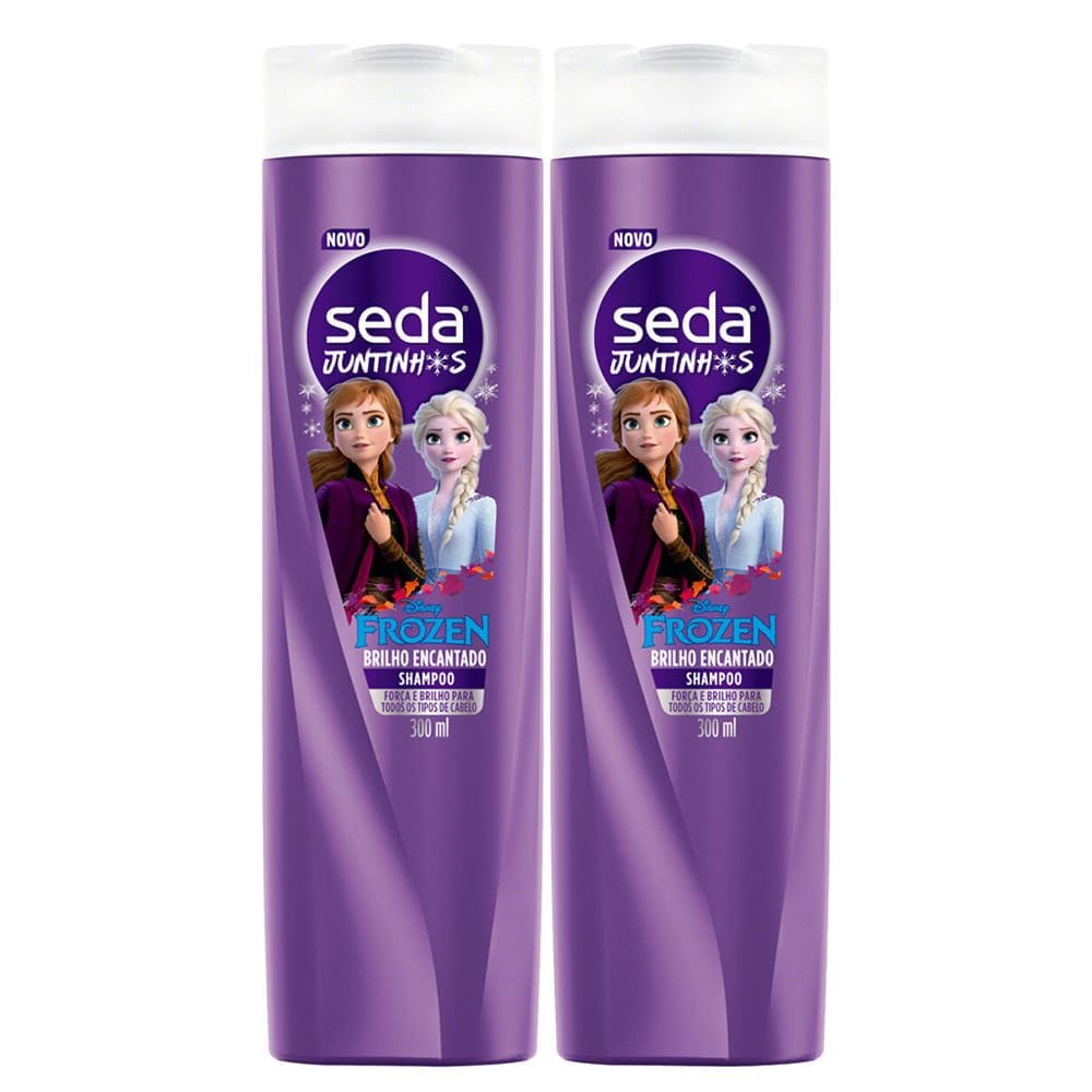 Kit 2 Shampoo Infantil Seda Juntinhos Frozen 300ml