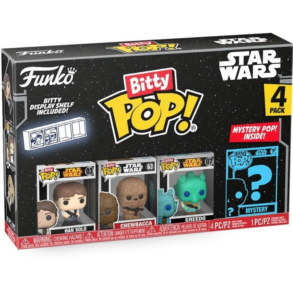 Funko Bitty Pop Han Solo, Wampa, Degobah Yoda Star Wars