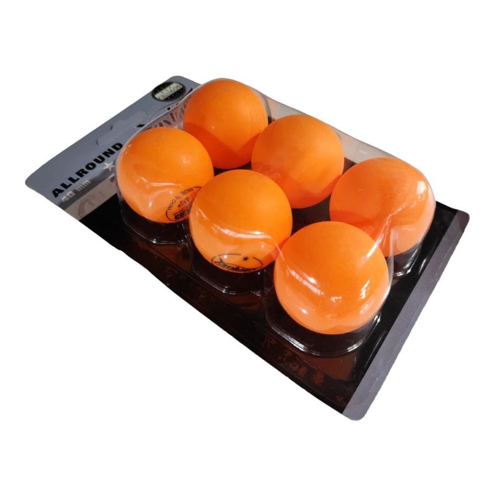 06 Bolas Ping Pong Laranja Yashima 1 Estrela Oficial