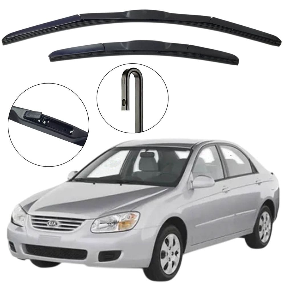 Kit Palheta Dianteira Cerato 2004 a 2009 Limpador de Parabrisa de Silicone