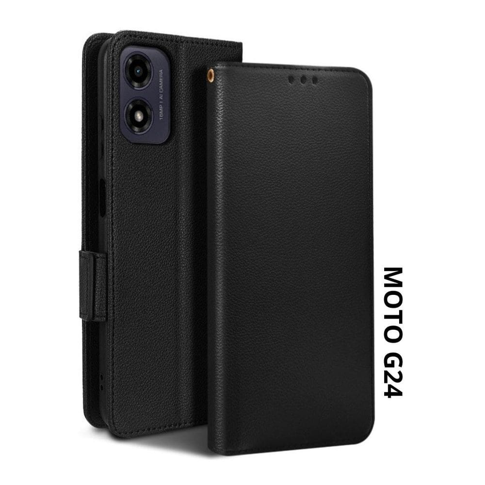 Capa Capinha Carteira Flip Estojo Compatível Para Moto G24