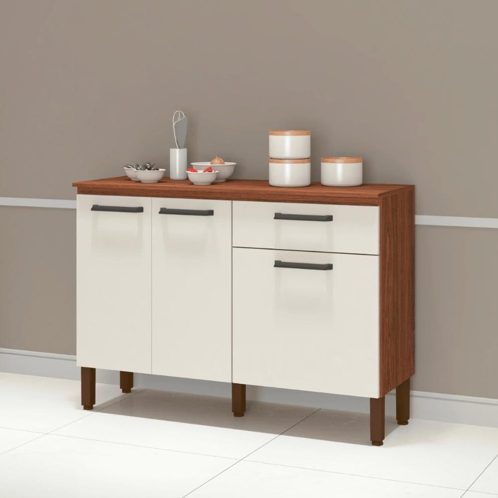 Balcão Versalhes Nogueira Off-White