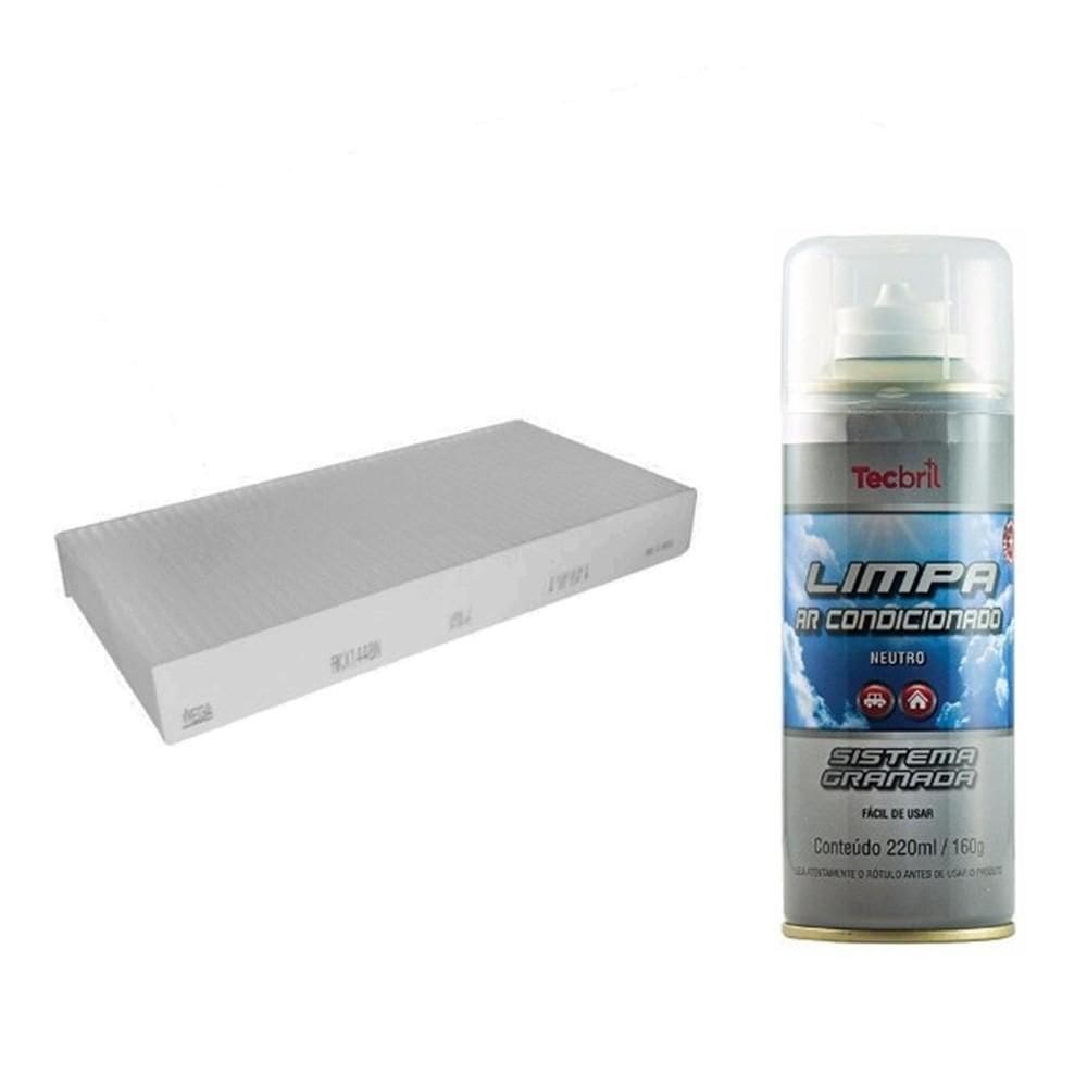 Kit Filtro De Ar Condicionado + Higienizador Peugeot 407 408 508