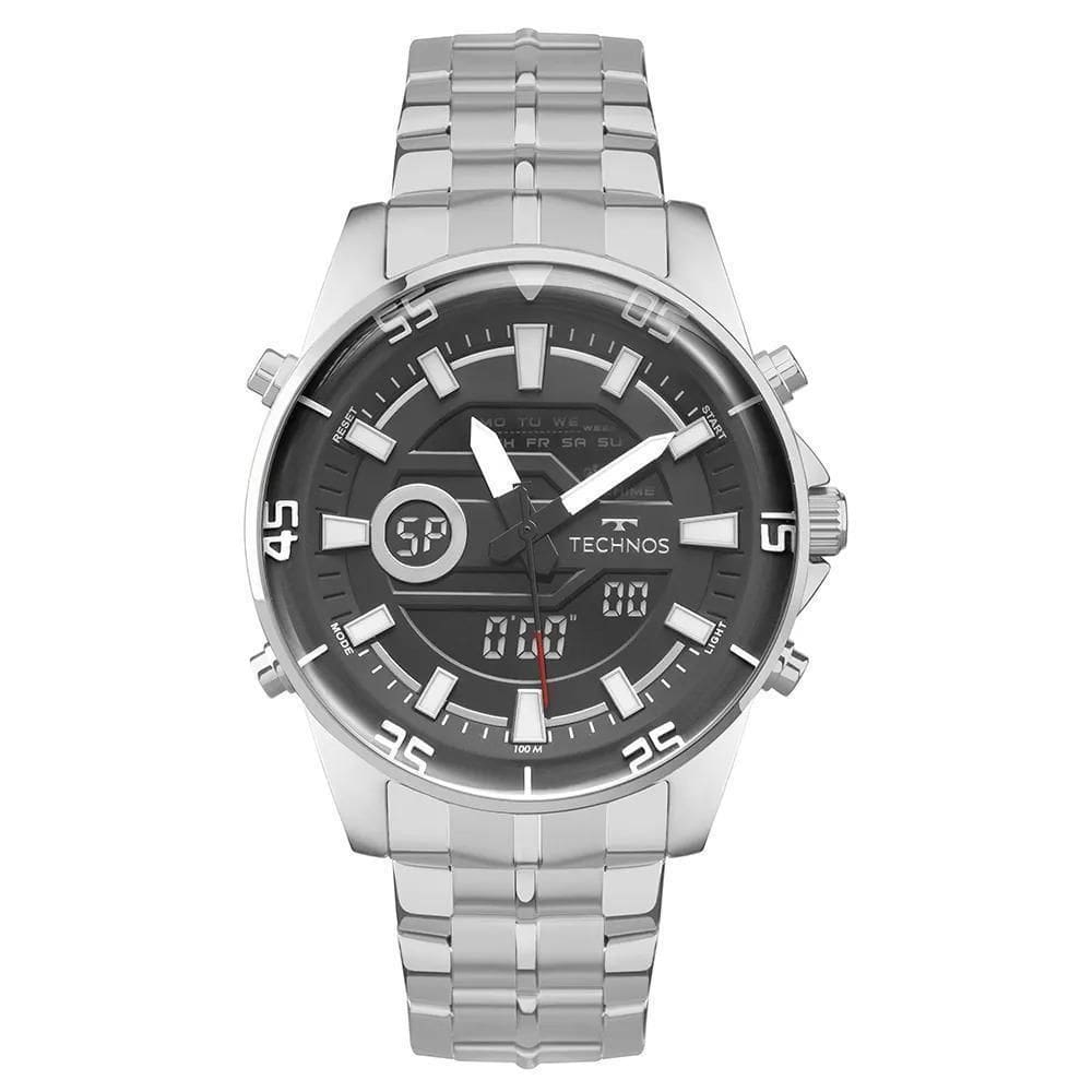 Relógio Technos Masculino Digitech Prata Ad1388Bab/1F