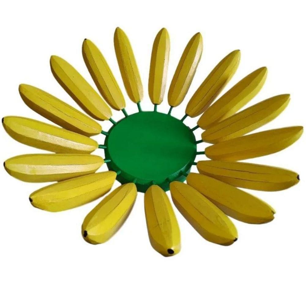 Fruteira Em Ferro De Mesa Rustica Banana Redonda