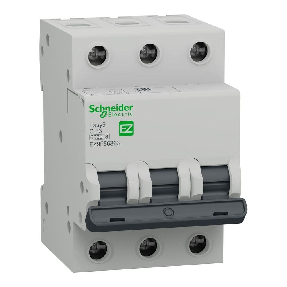 Mini Disjuntor Tripolar Curva C Ez9F56363 Schneider