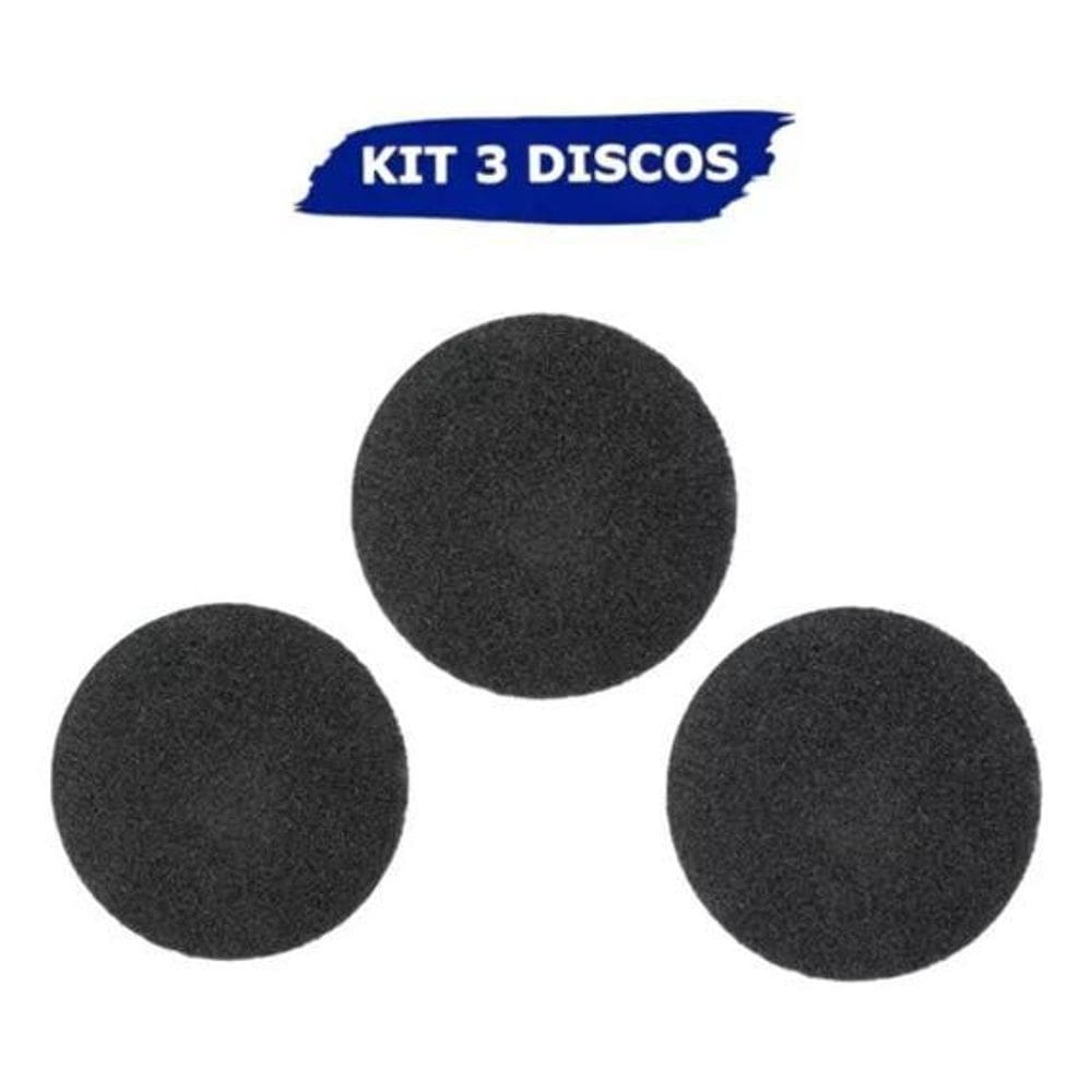 3 Disco Preto Para Enceradeira Remover 410Mm 3M Scotch-Brite