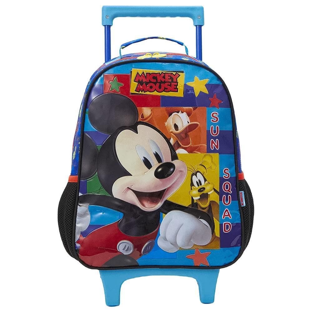Mochila De Rodinhas Escolar Infantil Disney Mickey Mouse