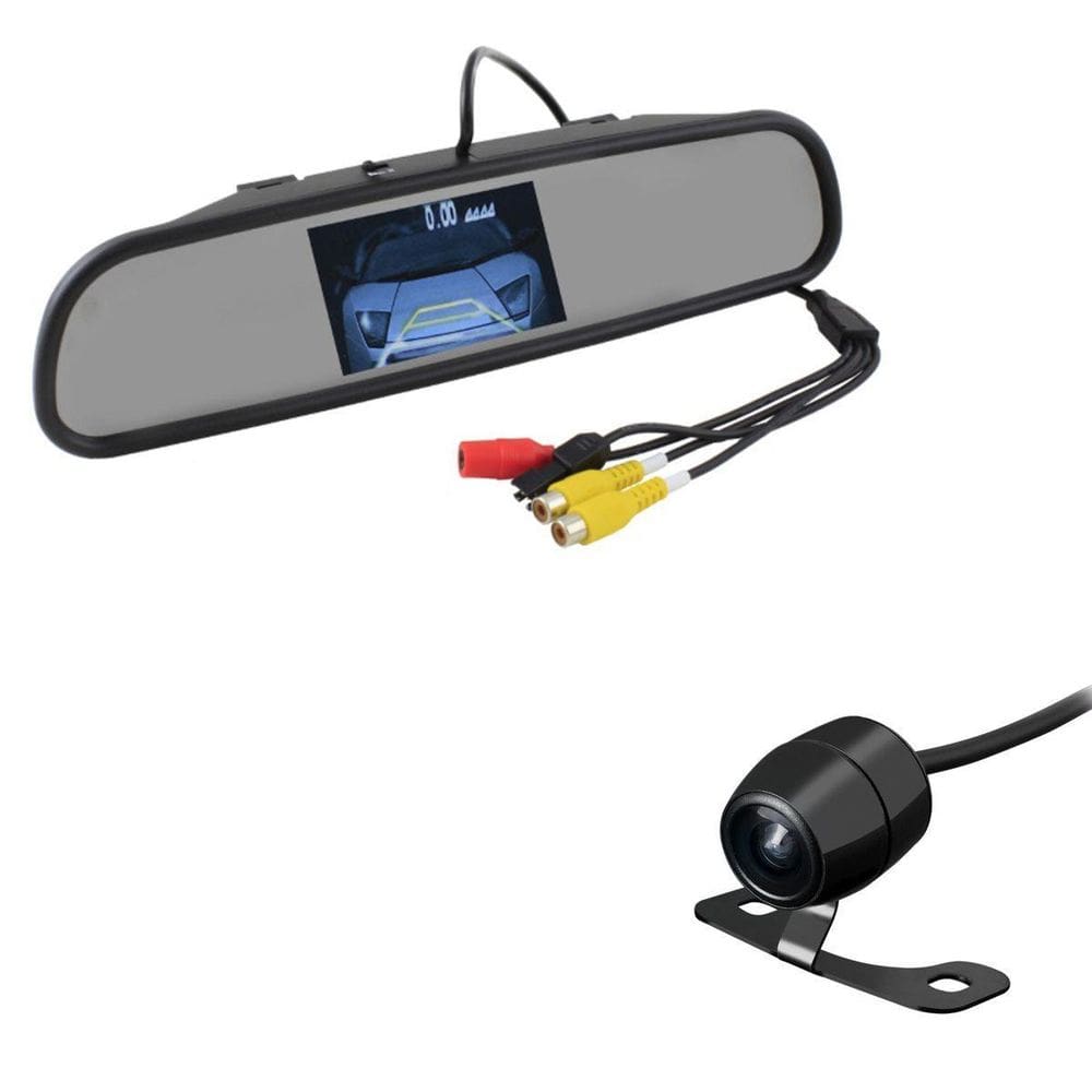 Kit Retrovisor + Camera De Ré Kx3