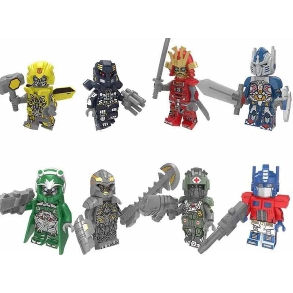 Boneco Blocos De Montar Transformers Bumblebee Optimus Prime