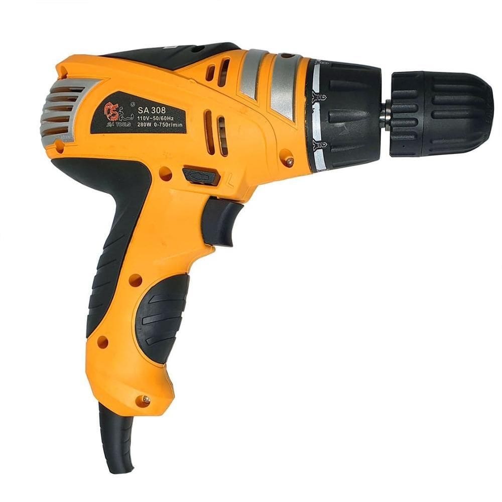 Parafusadeira E Furadeira Elétrica 450W 3/8  127Volts