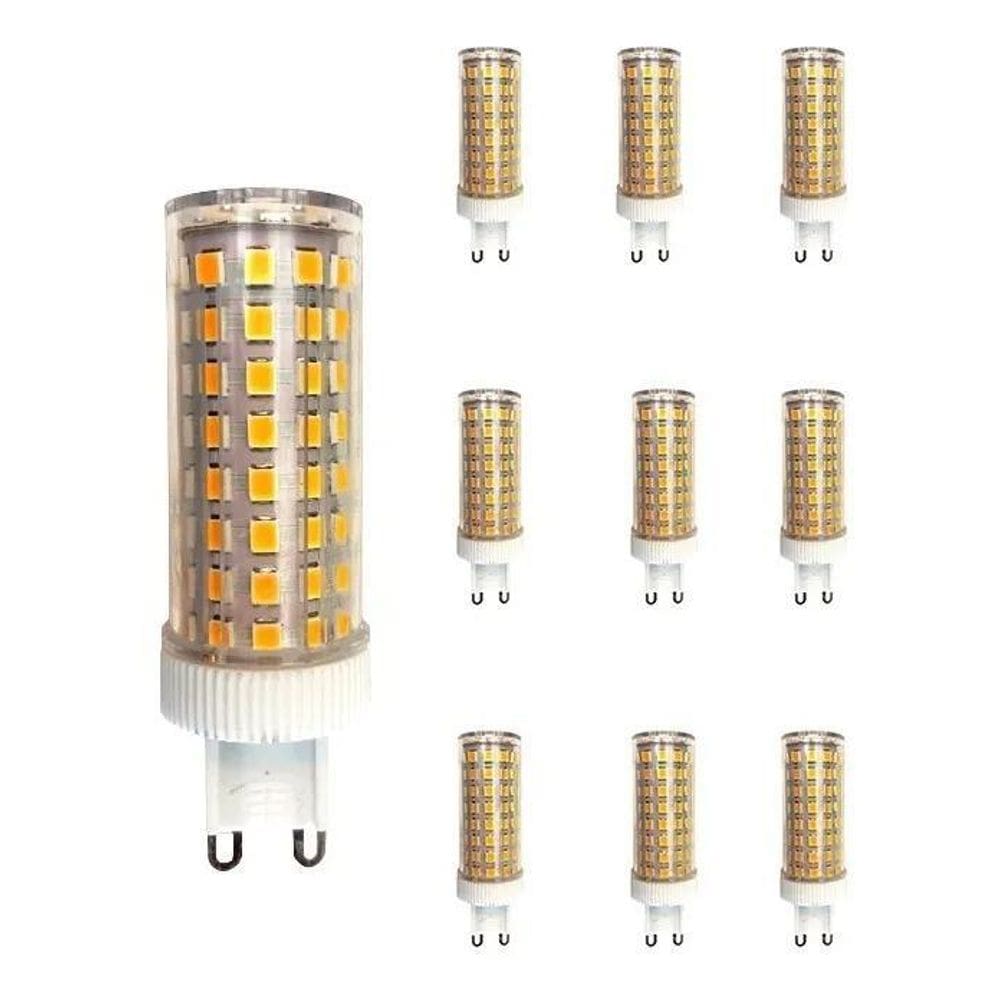 10X Lâmpada Led Halopim G9 15W 96 Leds Para Lustre Arandela