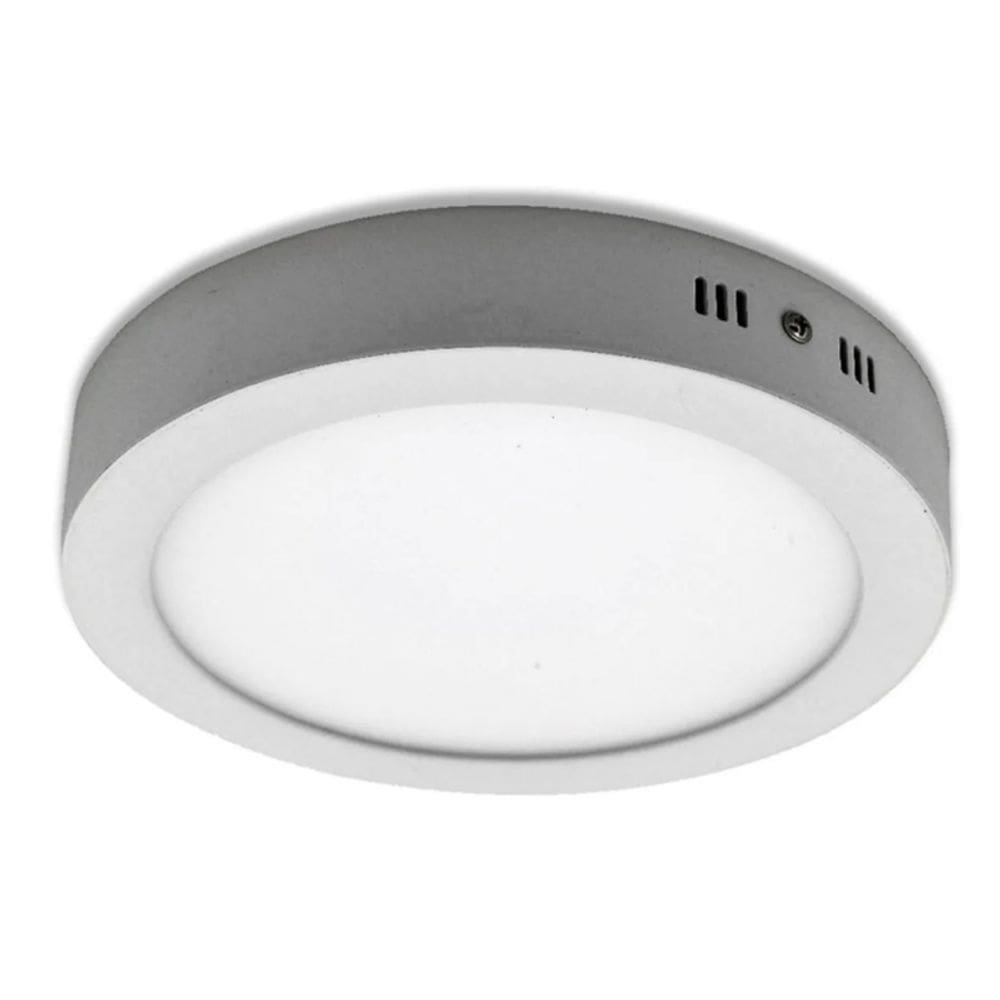 Lâmpada de teto LED com refletor redondo 24W 6000-6500K 28cm de diâmetro