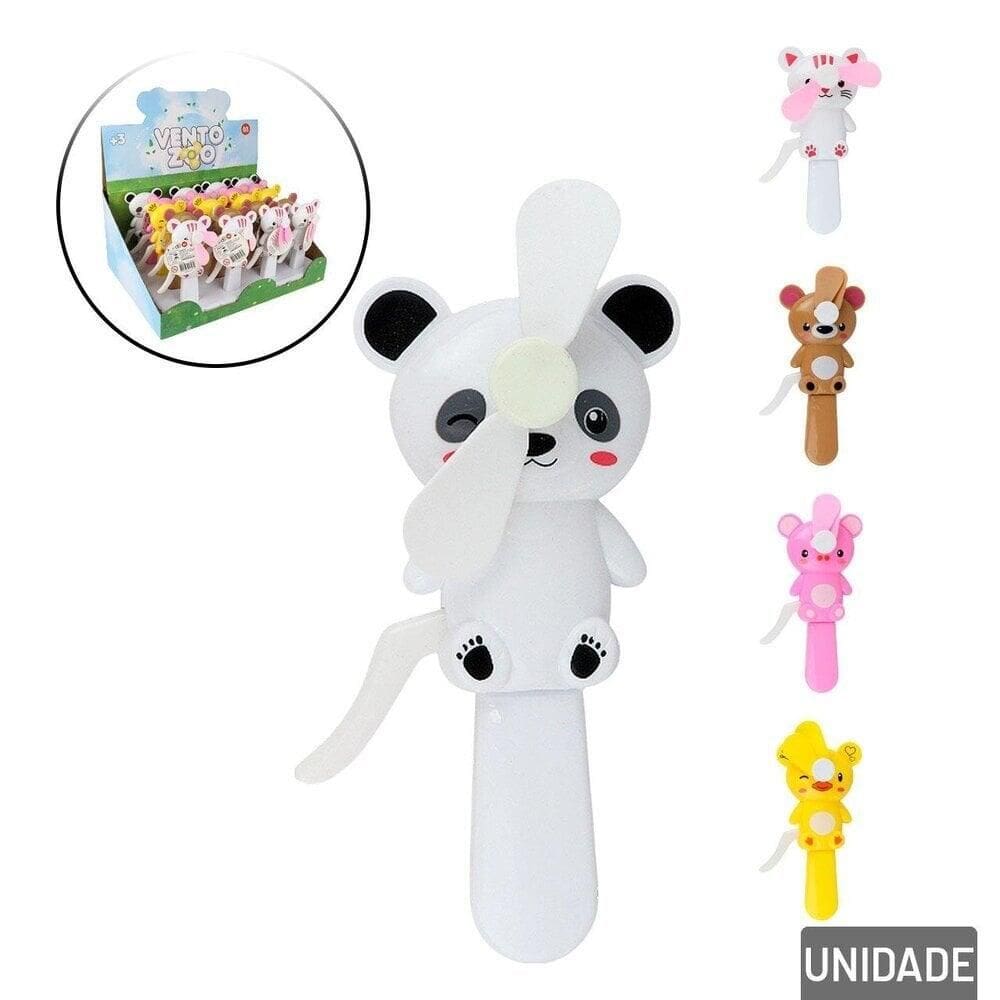 Mini Ventilador de Mão Plástico Animais - Tudo em Caixa
