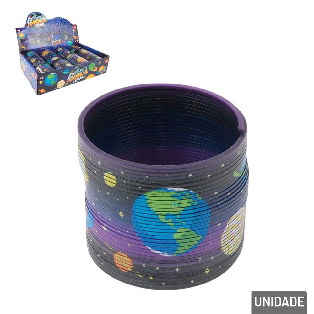 Mola Maluca de Plástico Espaço Sideral Colorido - Tudo em Caixa