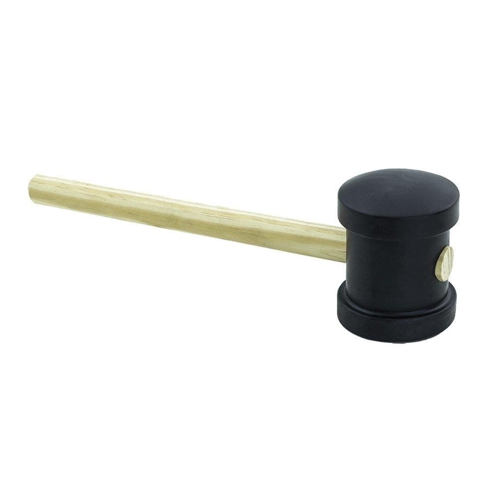 Martelo Borracha Thompson 80mm Preto - Embalagem com 6 Unidades