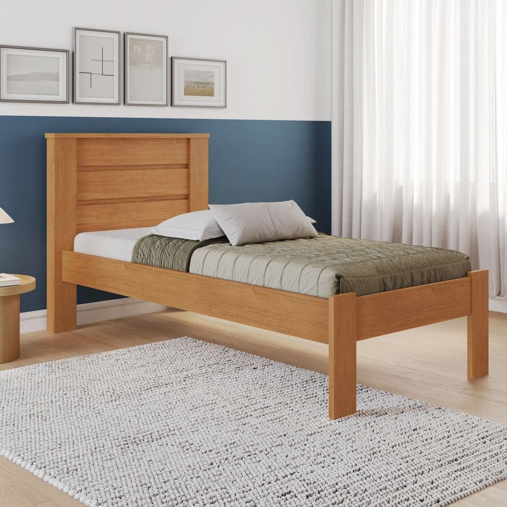 Cama de Solteiro 103,5cm X 103,2cm Lilly Cinamomo