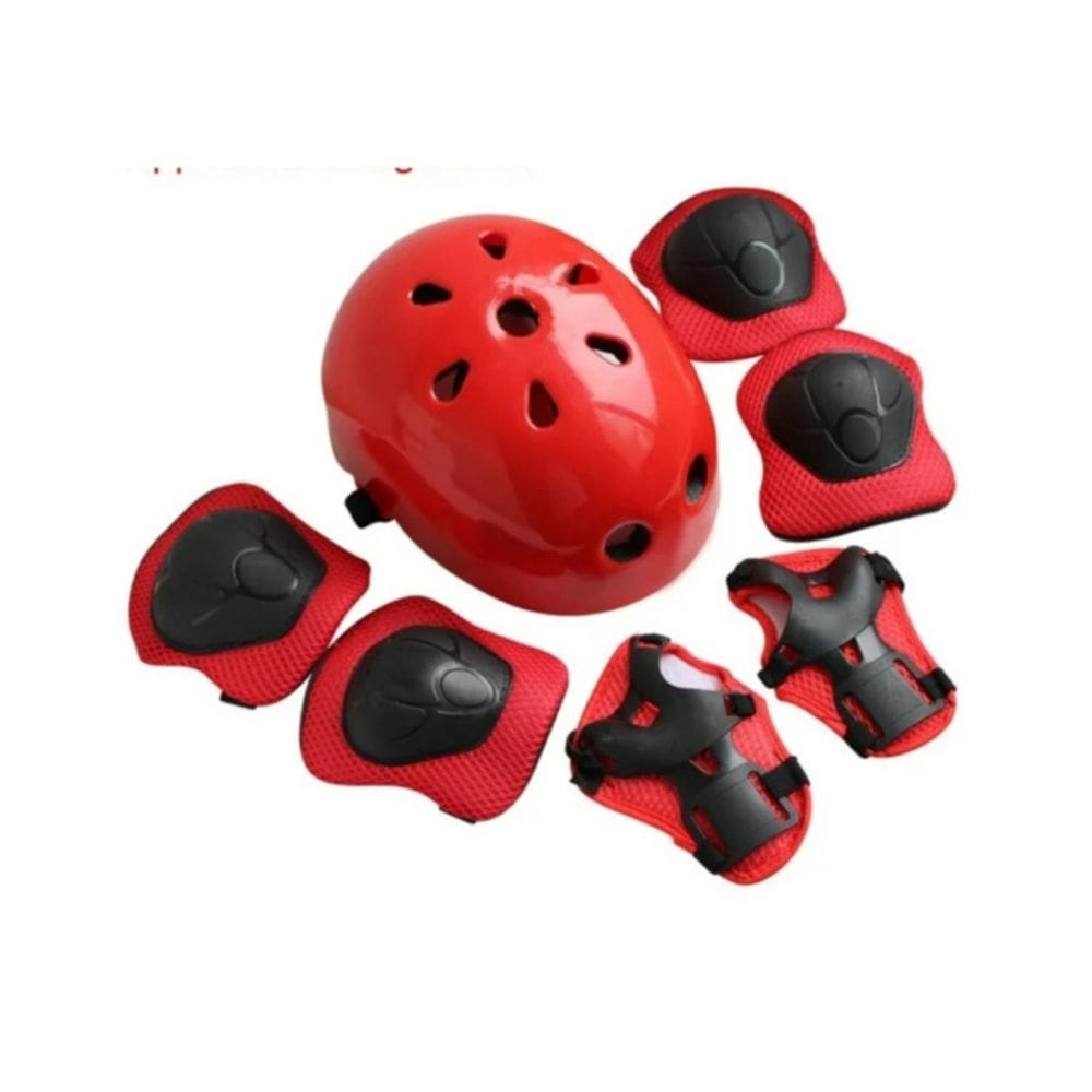 Kit de proteção: capacete, joelheiras, cotoveleiras, kit de capas de mão