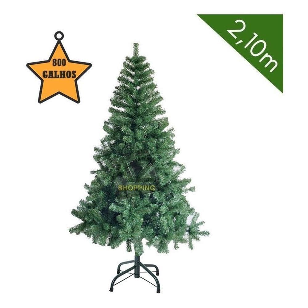 Árvore De Natal Grande Com 2,10M Verde Pinheiro Canadense