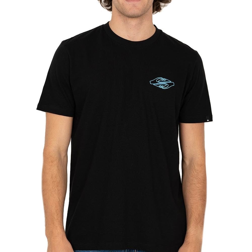 Camiseta Quiksilver Ripple Fount Plus Size SM26 Preto