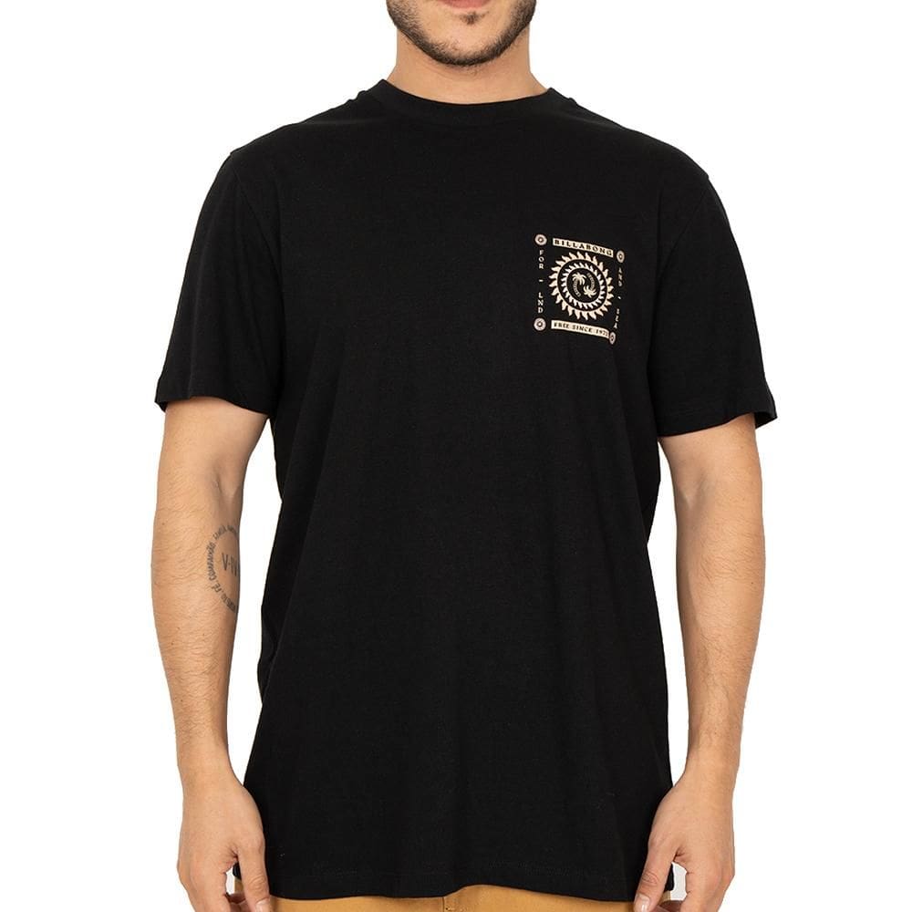 Camiseta Billabong Spun Out SM26 Masculina Preto