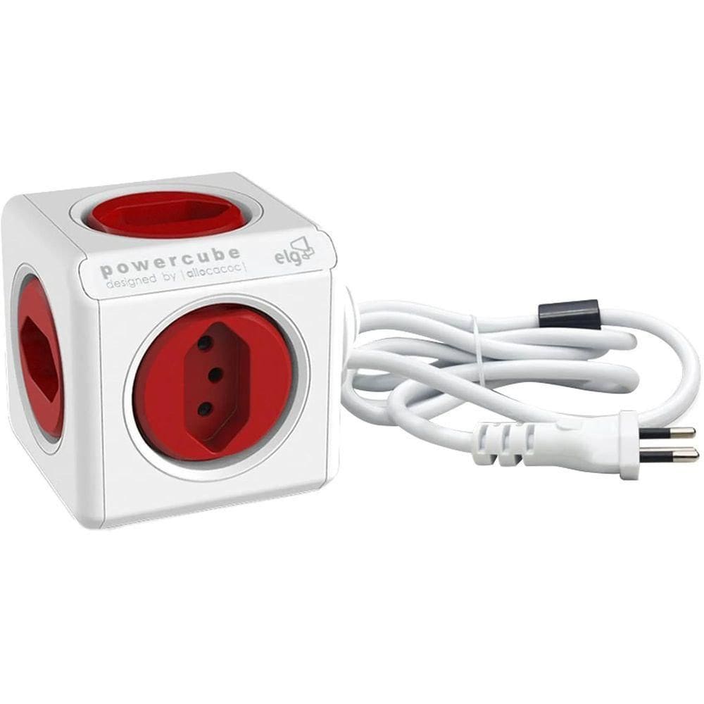 Adaptador Benjamim Múltiplo Powercube Pwc-x5/3m Bivolt Elg