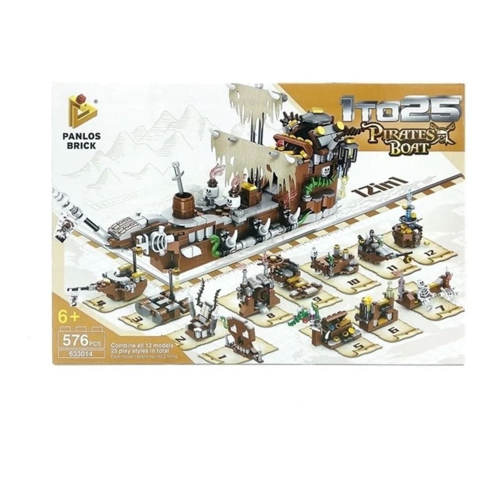 Blocos de construção Lego Pirate Boat 12 em 1.576 peças