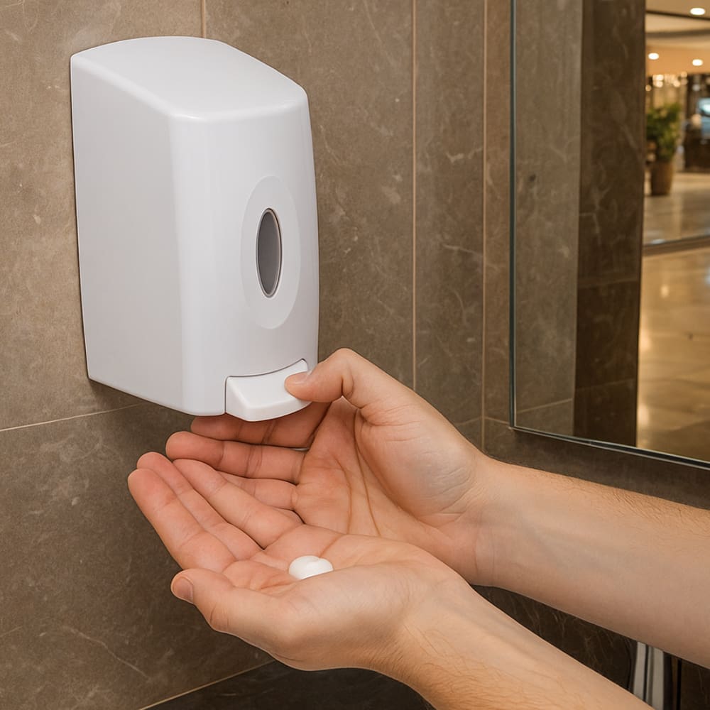 Saboneteira/Dispenser com Reservatório Branco Bellplus