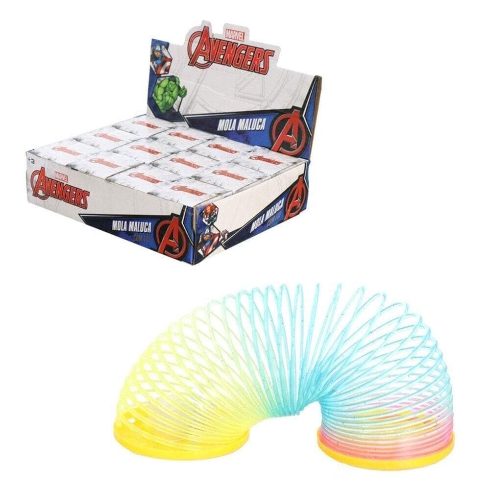 Mola Maluca de Plástico Pequena com LED Avengers - Tudo em Caixa