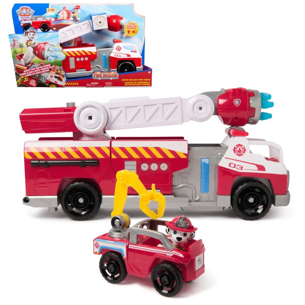Caminhão de resgate de bombeiros Toy Paw Patrol Marcus Car 51 cm Sound Light