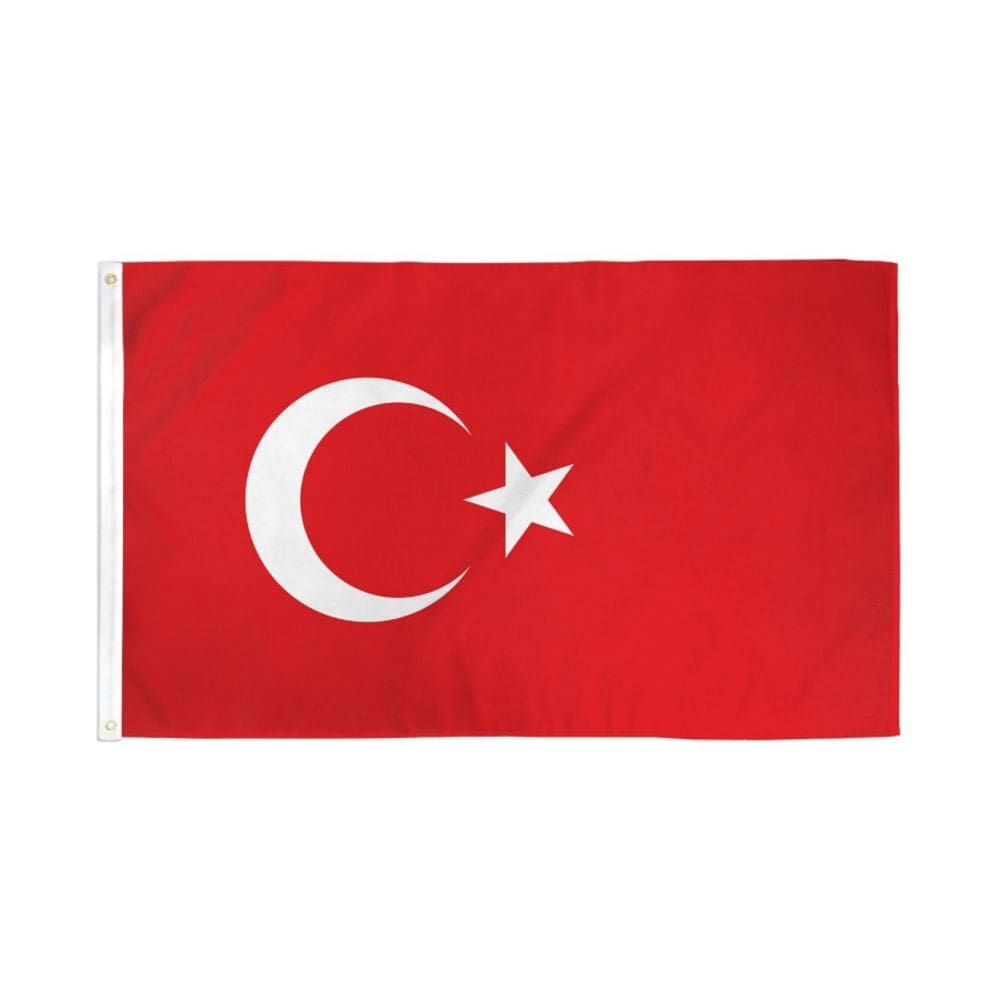 Bandeira Genérica da Turquia 150cm x 90cm Poliéster
