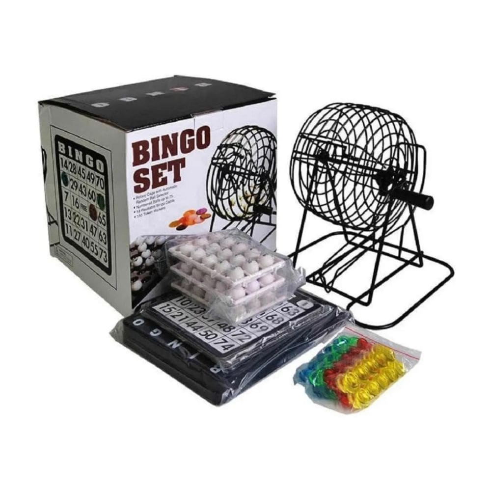 Jogo de tabuleiro Bingo Lotto com Metal Rhombus 18 Cards