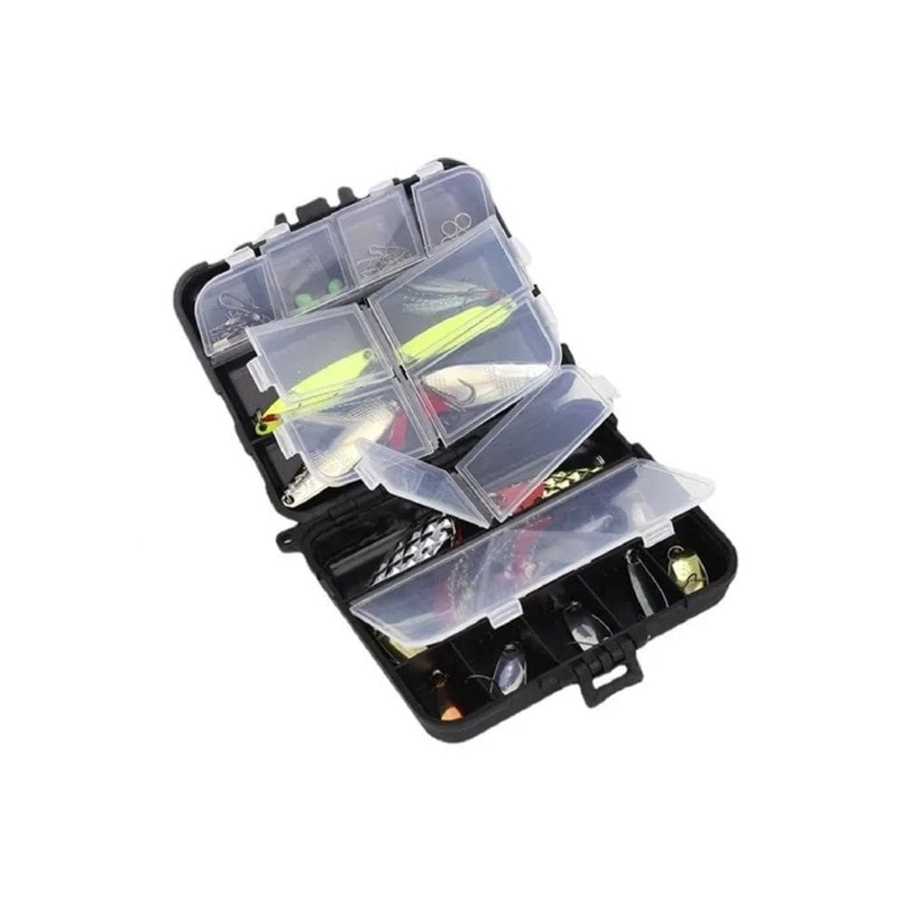 Conjunto de iscas de pesca, kit de acessórios de 36 peças com caixa genérica x36