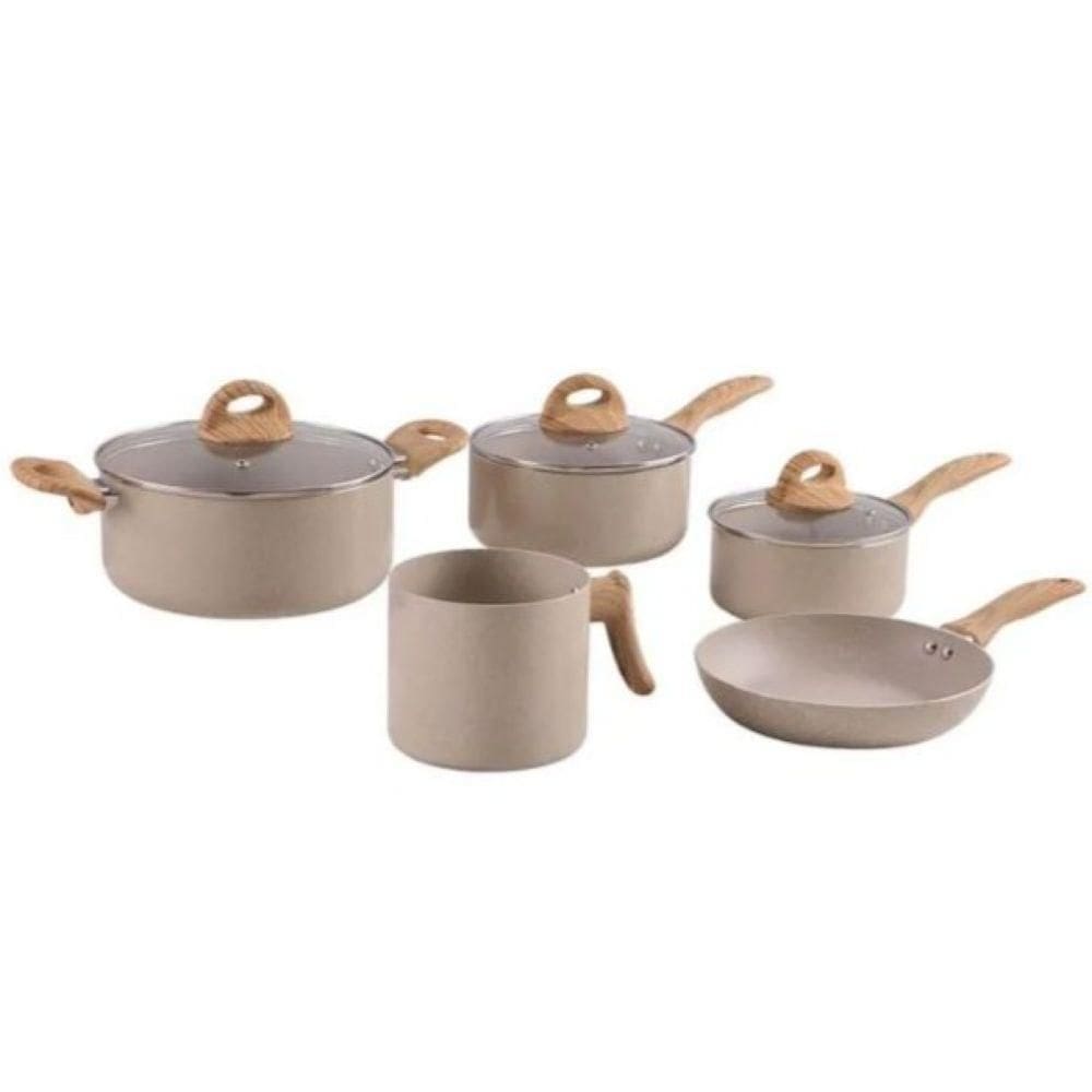 Jogo de Panelas 5 Peças Smart Plus Areia Indução - Brinox