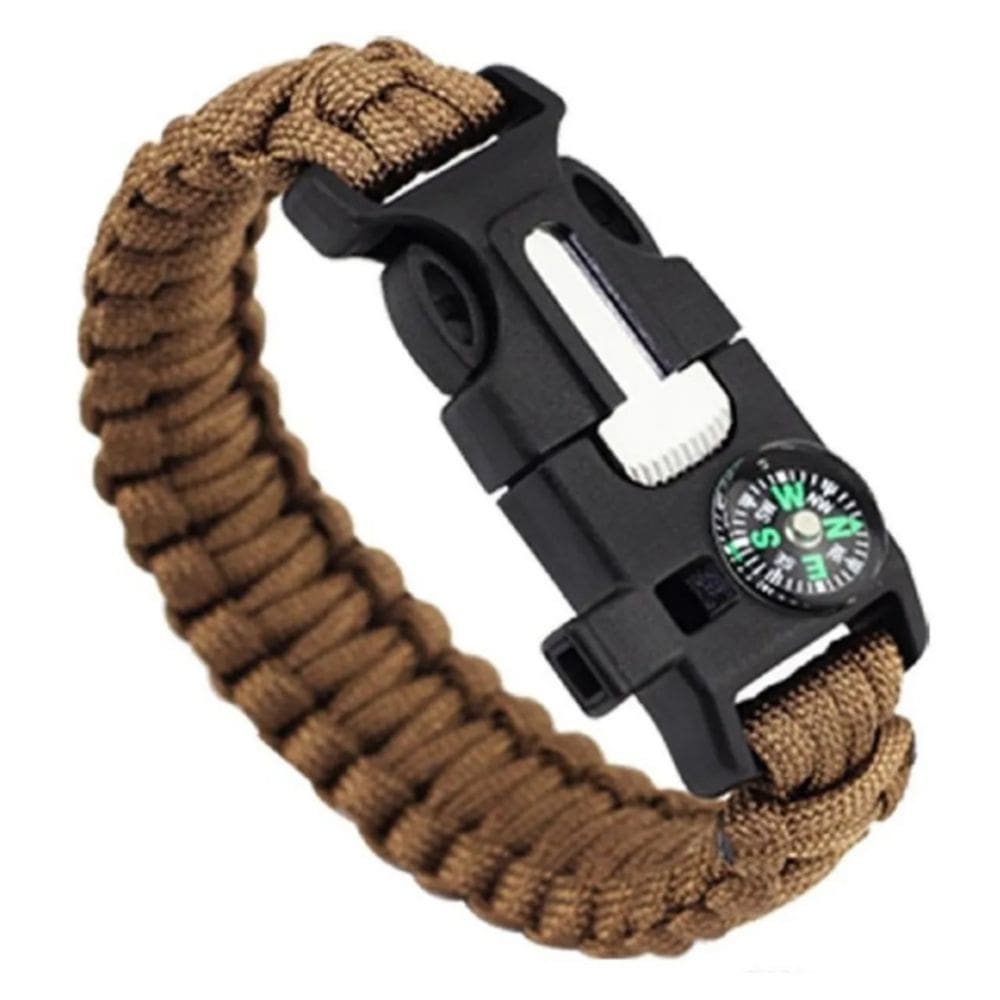 Pulseira de sobrevivência Paracord 5 em 1 com Fire Starter Flint