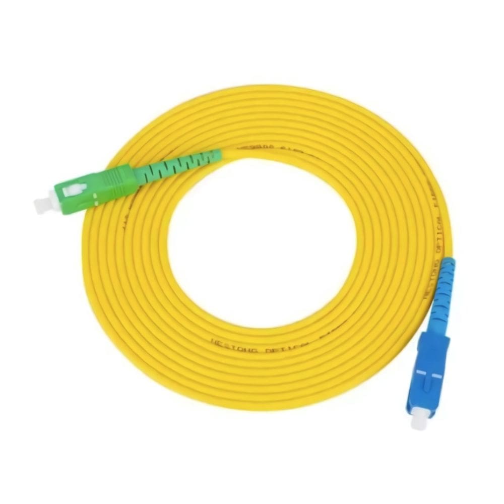Cabo de fibra óptica de 15 m SC/APC-SC/UPC para Movistar, VTR, etc