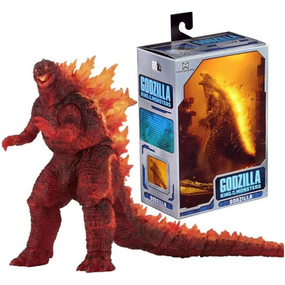 Boneco de ação Godzilla Neca Red Lotus versão 18cm