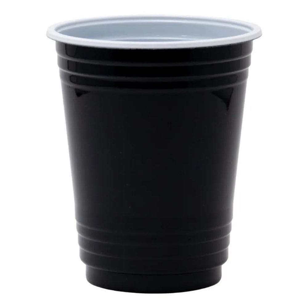 Copo Americano Preto Beer Pong 400Ml - 50 Unidades